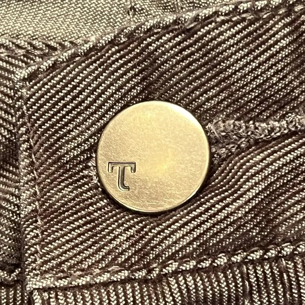 TOAD & CO Corduroy Pants Straight Leg Organic Cotton Gray Casual Women's Size 12